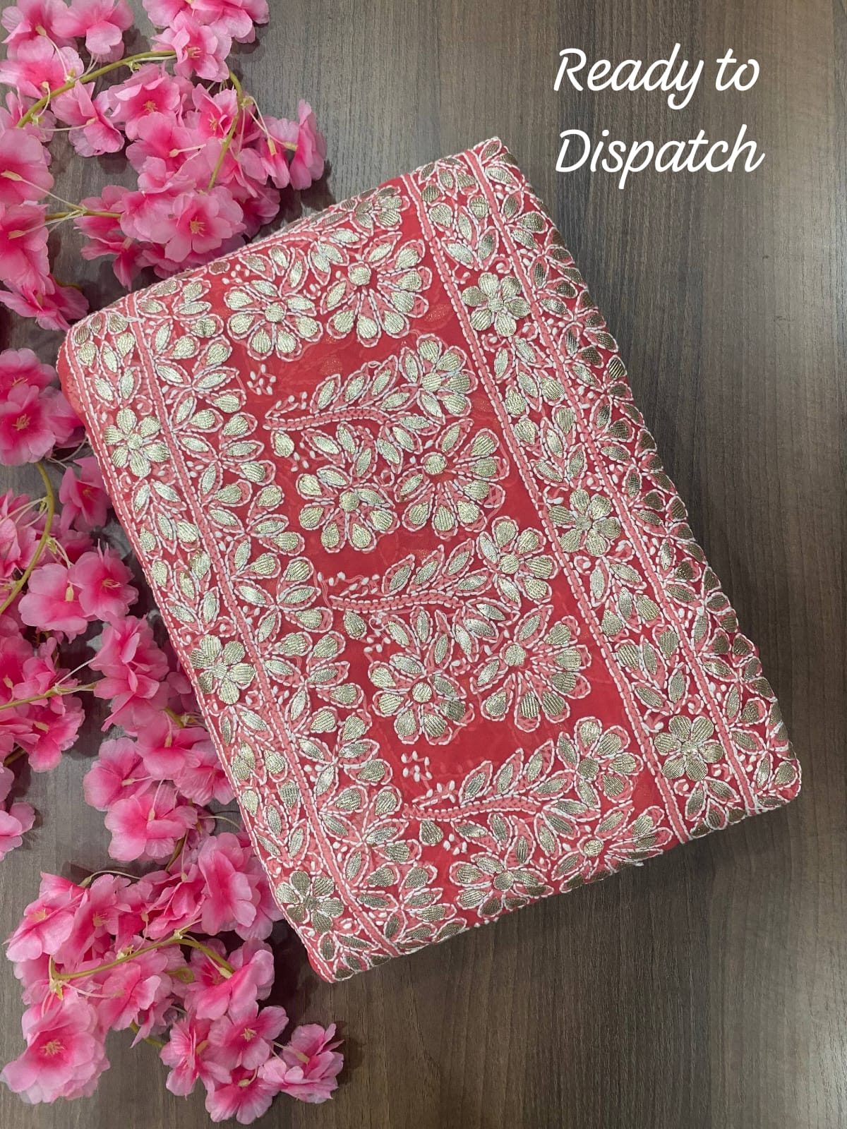 Noor-e-Elegance Chikankari Georgette Saree