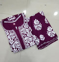 Rayon Kurti Palazzo Set with Cutwork