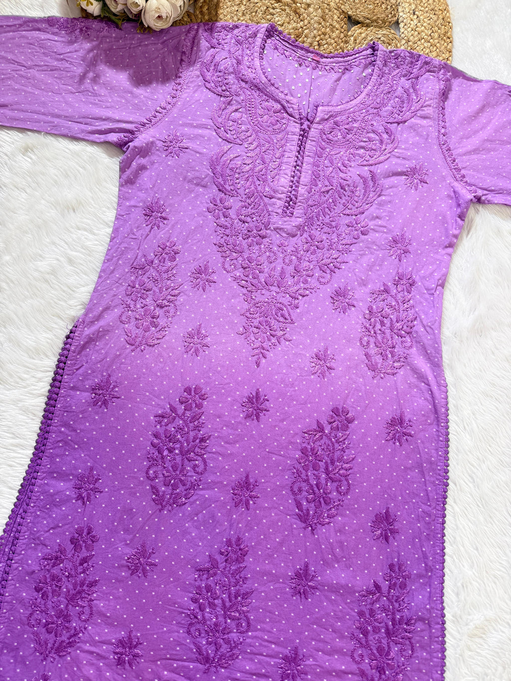 Premium Dobby Cotton Kurta & Double Layer Palazzo Set with Cotton Dupatta