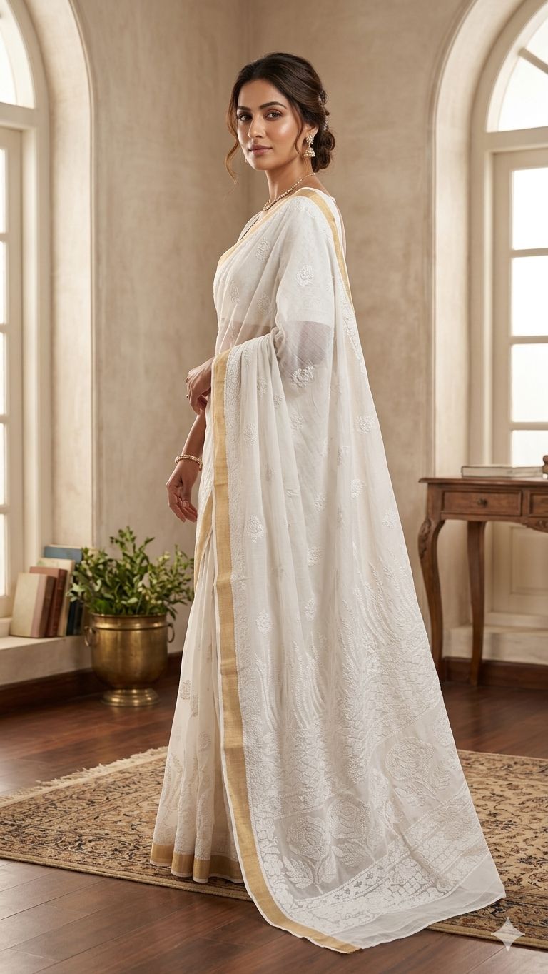 Pure Handloom Mangalgiri Cotton Saree