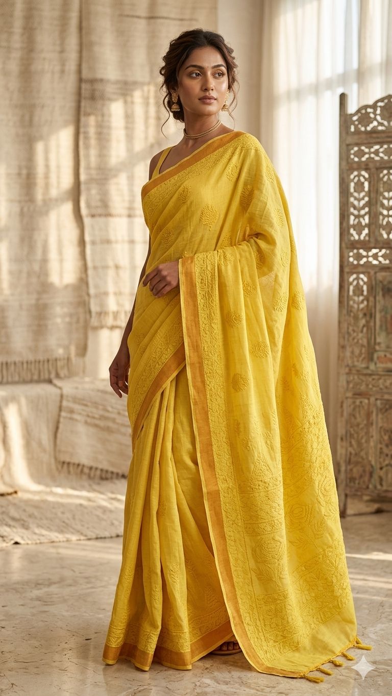 Pure Handloom Mangalgiri Cotton Saree