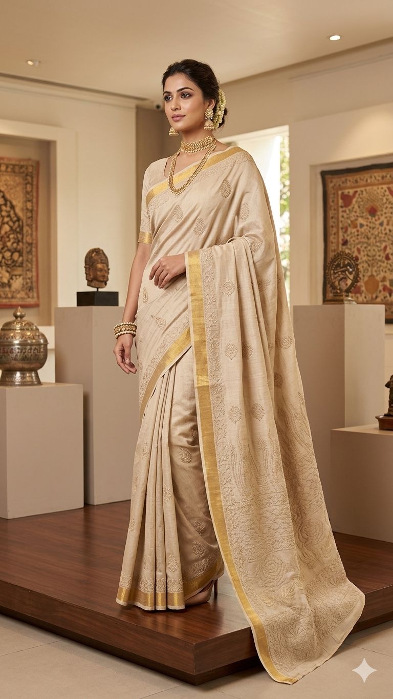 Pure Handloom Mangalgiri Cotton Saree
