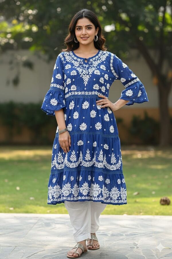 Pure Mulmul Chanderi Top