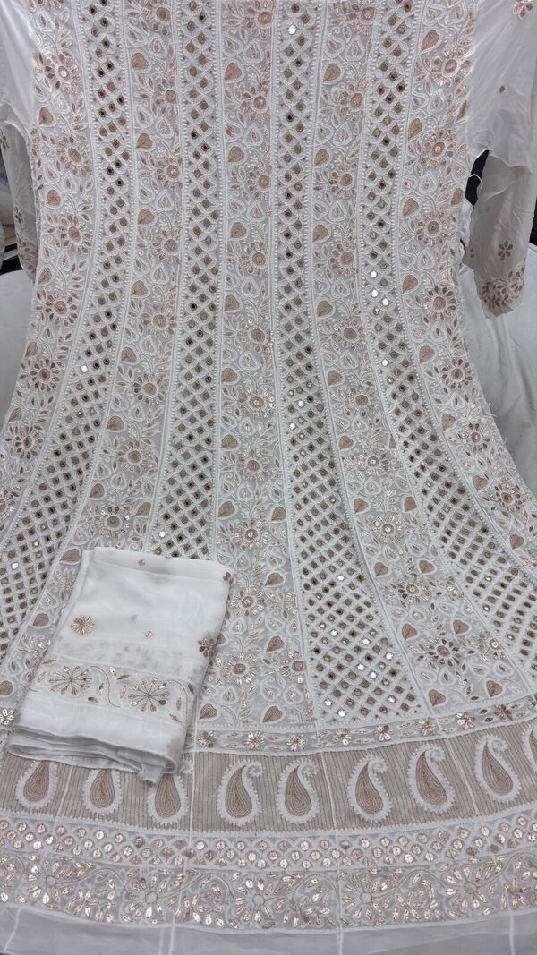 Exclusive  Anarkali with Dupatta  and Mirror work