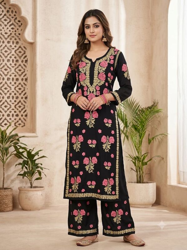 GU-Modal Chikankari Co-Ord set