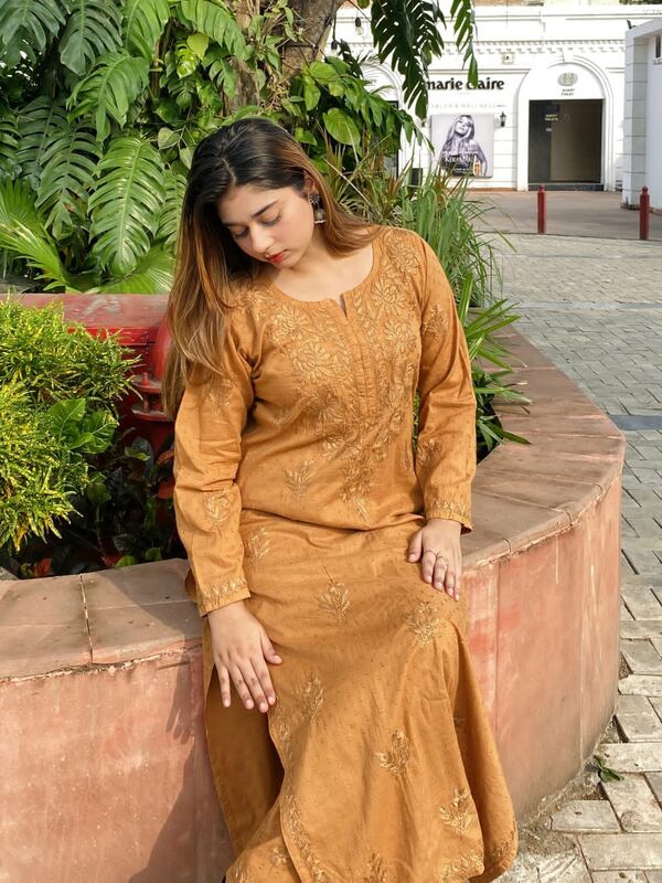 LB-Dobby Cotton Kurta Plazzo Set